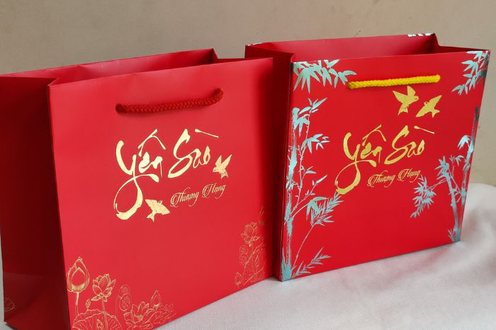 In túi đựng yến sào Hà Nội In Túi Giấy Đựng Yến Sào